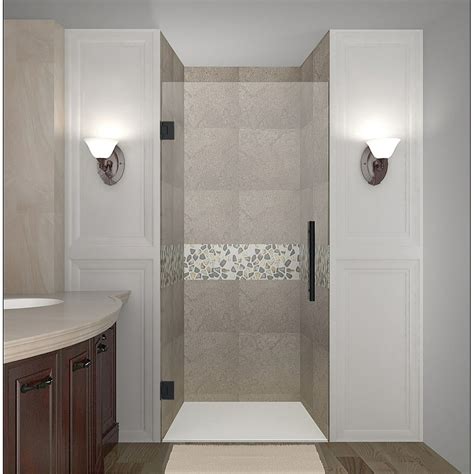 Aston Sdr995 34 10 Cascadia 34 Wide X 72 High Frameless Hinged Shower