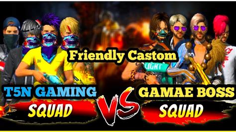 Friendly Castom Free Fire Game Play Squad Vs Squad Gaming By Nayem