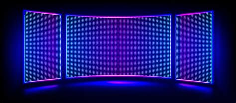 Led Light Screen Background Wall Stage Show Panel Vector Image