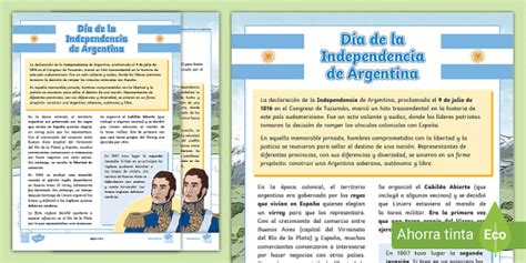 9 de julio Día de la Independencia resumen para niños