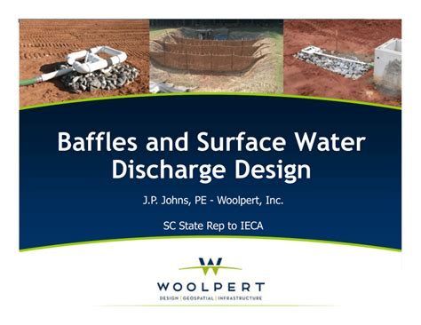 Baffles And Surface Water Discharge Design