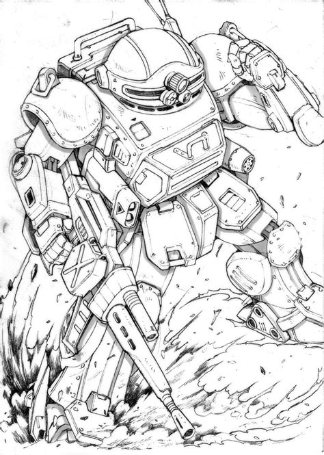 Scopedog Soukou Kihei Votoms Drawn By Johnr Danbooru