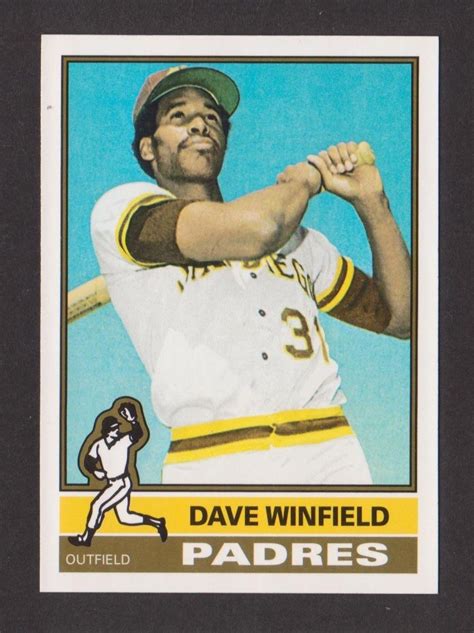 2011 Topps 60 Years Of Topps Original Back DAVE WINFIELD 160 1976