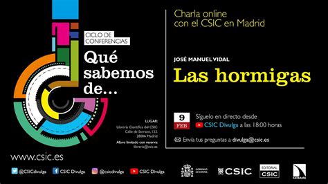 Ciclo de conferencias Qué sabemos de Las hormigas YouTube