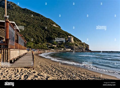 Beach Of Sabaudia Circeo National Park Sabaudia Latina Lazio Stock