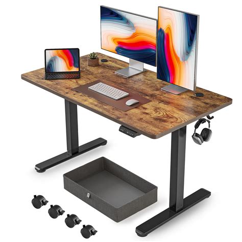 Buy Fezibo X Inches Standing Desk With Drawer Adjustable Height