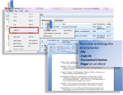 Insertar Citas Y Bibliograf As Mendeley Gu As De La Bus At