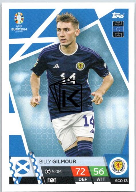 fotbalová karta Topps Match Attax EURO 2024 SCO13 Billy Gilmour