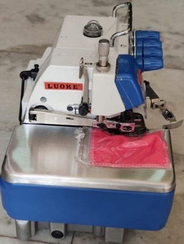 White Automatic Super High Speed 4 Needle Overlock Sewing Machine With Speed 52 Stitch Per Min