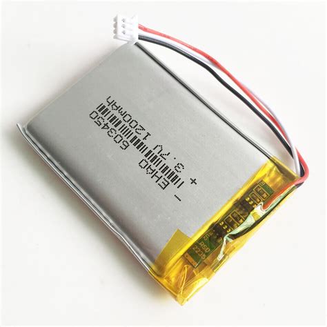 3 7V 1200mAh JST 3P 1 25mm Connector Lipo Polymer Rechargeable Battery