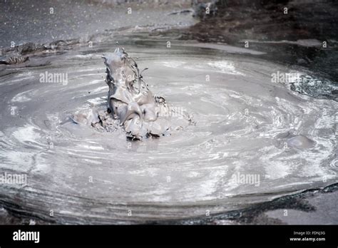 Detail Of Hot Boiling Mud At Thermal Pools In Rotorua New Zealand Stock Photo Alamy