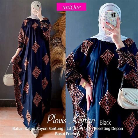 Jual Grosir Klambi Riyana Kaftan Rayon Paula Kaftan Bara Kaftan