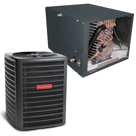 4 Ton Goodman 145 Seer Condenser Gsx160481 And Cased Coil Chpf4860d6