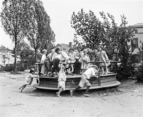 Vintage School Playground Merry Go Round Playground Old Photos