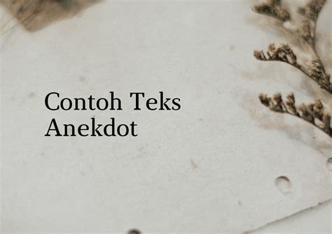 Menguak Seni Humor Beginilah Contoh Teks Anekdot Lucu Yang Bikin Ngakak
