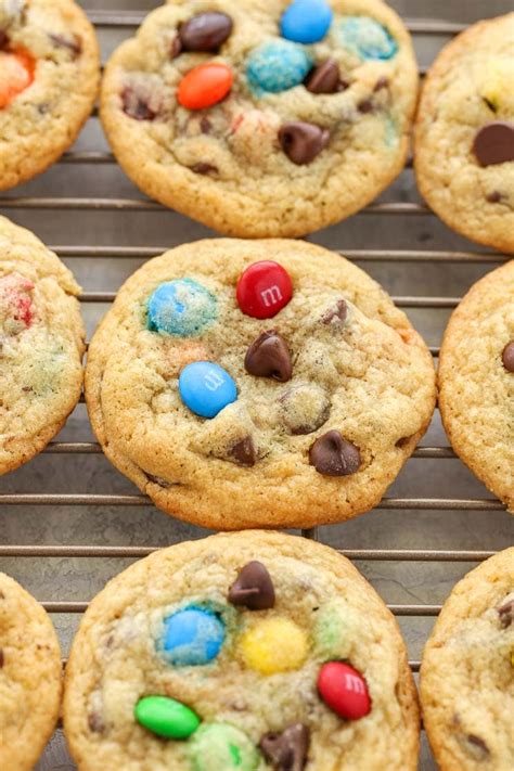 Chocolate Chip Mandm Cookies Soft And Chewy Live Well Bake Often