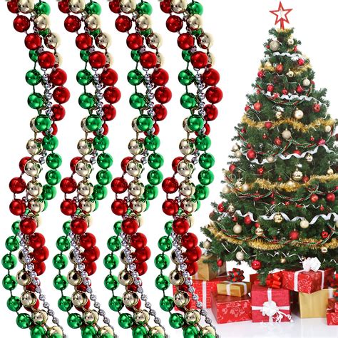 Beaded Christmas Tree Mantle Garland