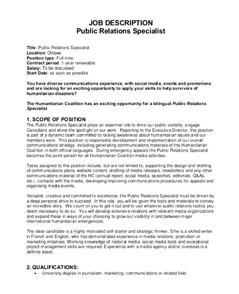 Public Relations Contract Template Williamson