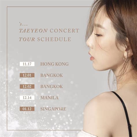 Girls Generations Taeyeon Confirms Solo Concert In Singapore On 12