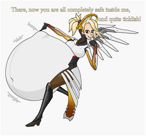 Mercy Carries The Team By Graphitedrake Overwatch Mercy Breast Expansion Hd Png Download