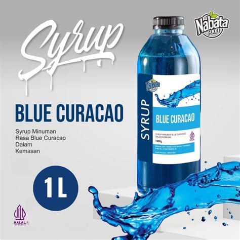 Jual Sirup Blue Curacao 1 Liter Nabata Food Syrup Bluecuracao 1000ml