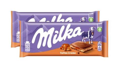 Milka Chocolate Toffee Cream Bar 100g 2 Pack Maple Mart