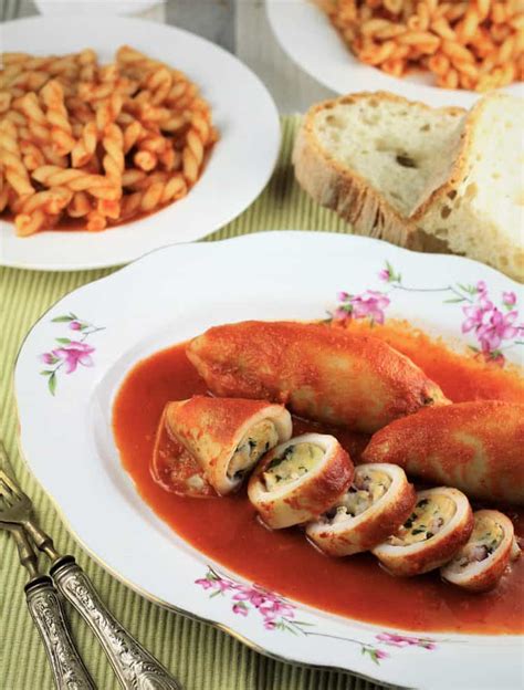 Stuffed Calamari in Tomato Sauce - Mangia Bedda