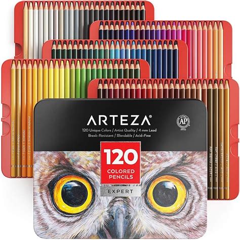 Arteza Lápices de colores profesionales para adultos y niños Juego de