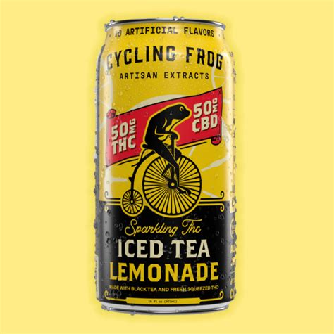 Cycling Frog Sparkling Thc Iced Tea Lemonade Mg D Thc Pk Trek Cbd