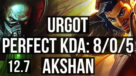 Urgot Vs Akshan Top Games M Mastery Legendary