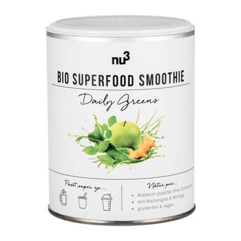 Nu Smoothie Superfood Bio Daily Greens Poudre