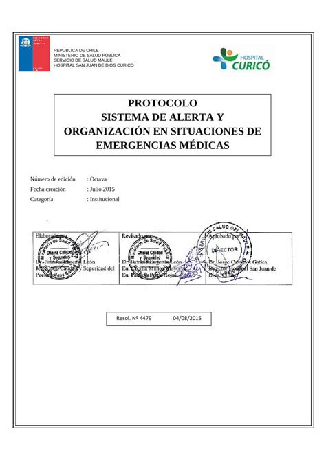 Pdf Aoc Protocolo Sistema De Alerta Y Organizaci N En Pdf