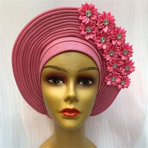 Bonnet Gele Nigwin Pour Femmes Turbans Nigwin Couvre Chef Africain D J