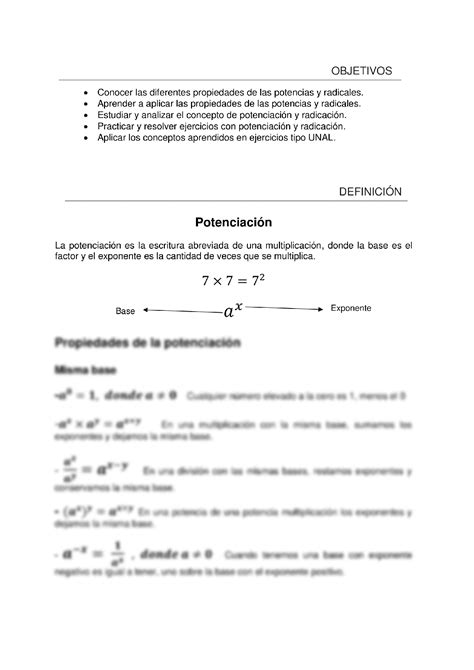 Solution Tema Potenciaci N Y Radicaci N Studypool