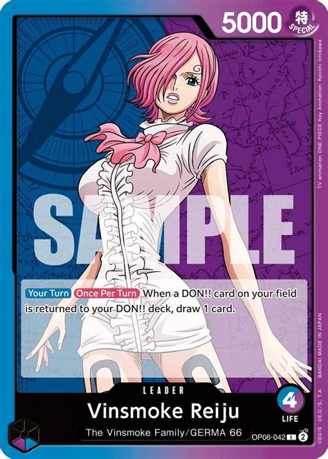 Vinsmoke Reiju Wings Of The Captain One Piece Card Game