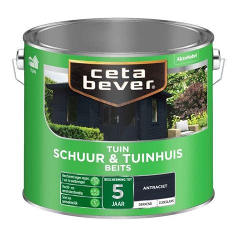 Cetabever Dekkend Schuur Tuinhuis Antraciet L