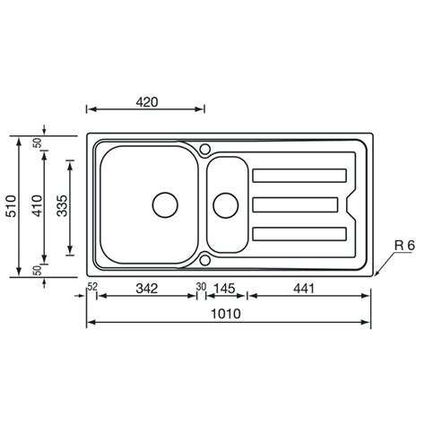 Clearwater Viva 15 Bowl Inset Stainless Steel Kitchen Sink With Drainer 1010 X 510 Vi151