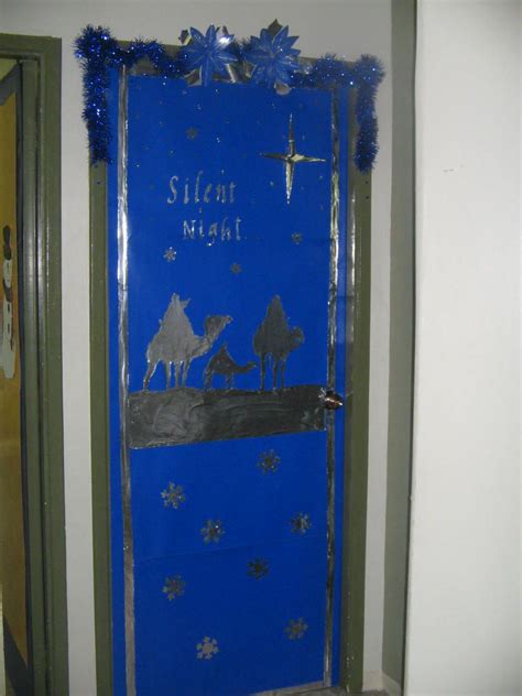 Silent Night Door Decorations Classroom Christmas Door Decorations