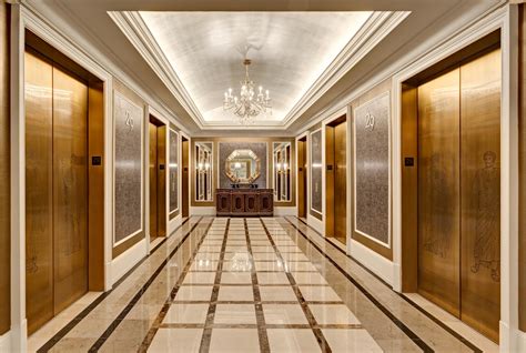 Hotel Luxury Elevator Lobby Shaw Lundquist