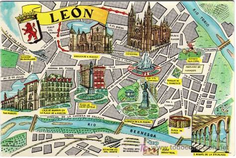 Mapa Leon Ciudad Mapa Europa