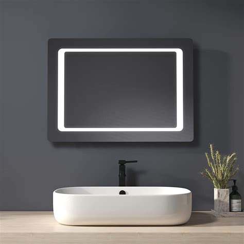 Buy Heilmetz LED Bathroom Mirror With Shaver Socket Illuminated Wall