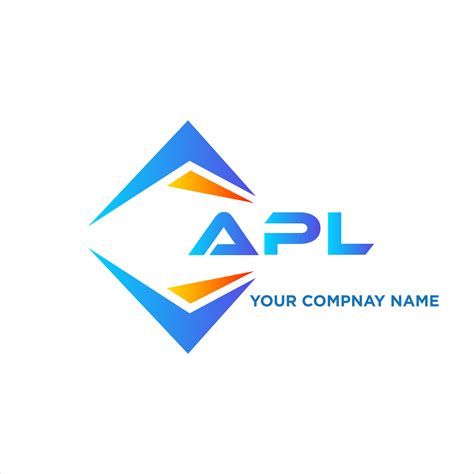 APL abstract technology logo design on white background. APL creative ...