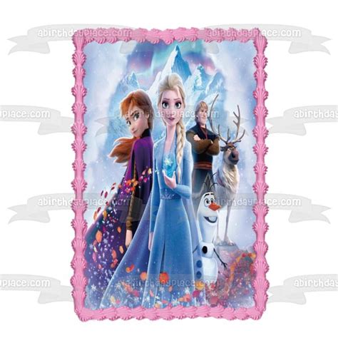 Disney Frozen Into The Unknown Anna Elsa Kristoff Sven Olaf Edible