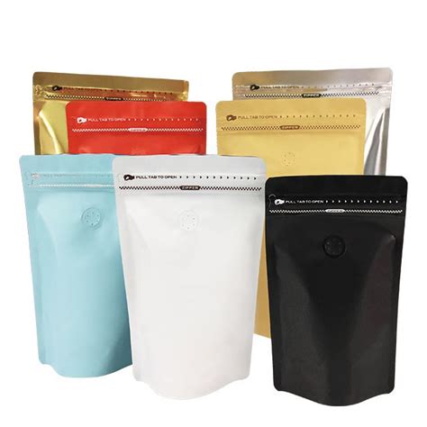 China Stand Up Coffee Bag Pouch Aluminum Foil Coffee Bean Powder