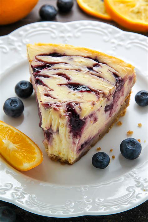 Lemon Blueberry Swirl Cheesecake Baker By Nature