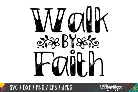 Free Walk By Faith Svg