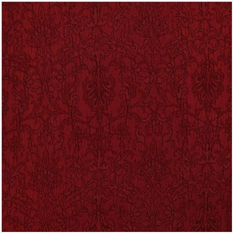 Coupon 10 Cm X 110 Cm Tissu Doublure Jacquard Royal Rouge Carmin