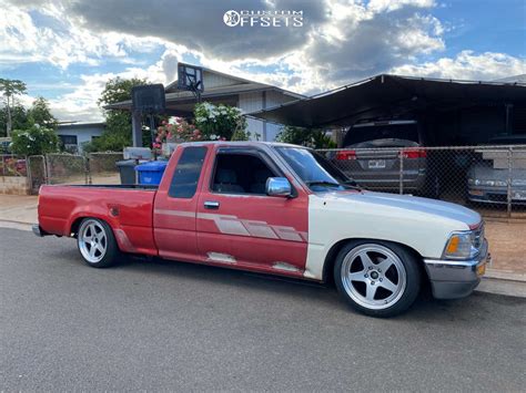 1992-Toyota-Pickup, White, Green, Lowered, Truck, HD Wallpaper Peakpx ...