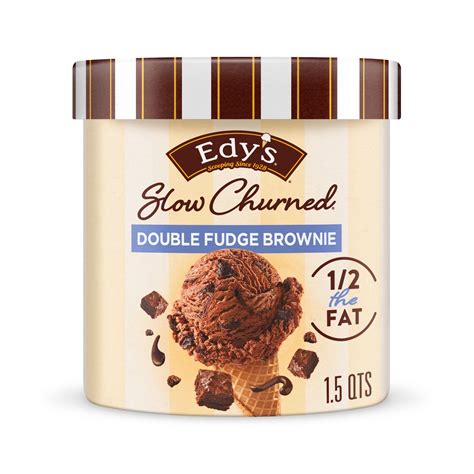 Edy S Dreyer S Slow Churned Double Fudge Brownie Light Ice Cream