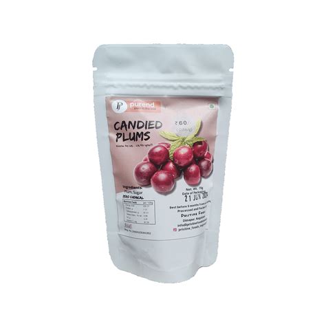 Pristine Candied Plums Made In Nagaland